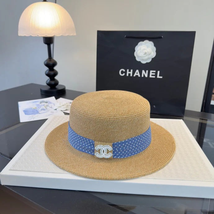 CC Flat-top Straw Hat 262178