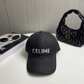 Celin Cap Black Denim Fabric 210316
