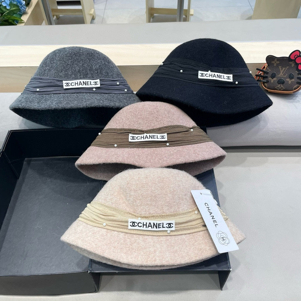 BUCKET HAT IN MOUSE GRAY WOOL BLEND 426249