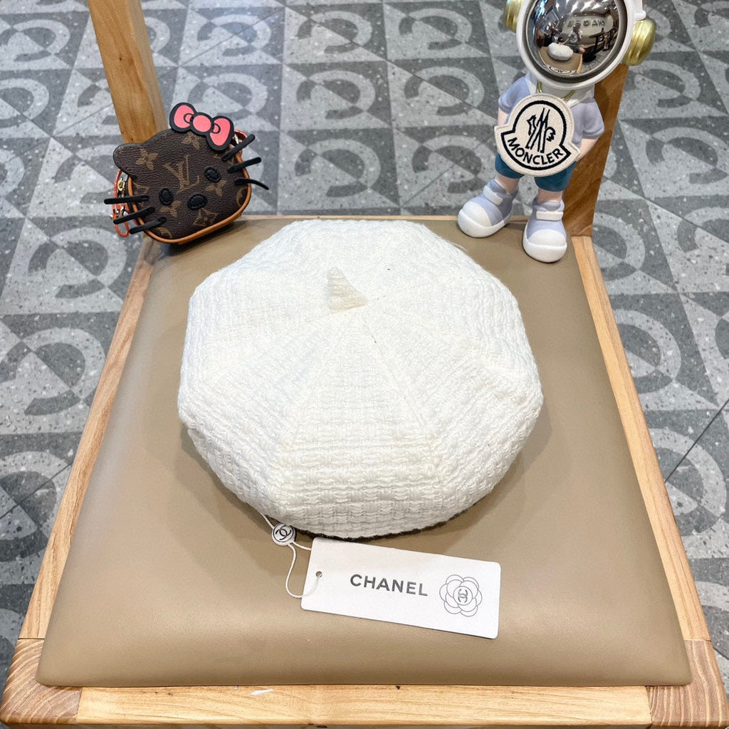 BERET HAT WHITE 431753