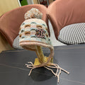 KNITTED WOOL HAT COLORFUL 425767