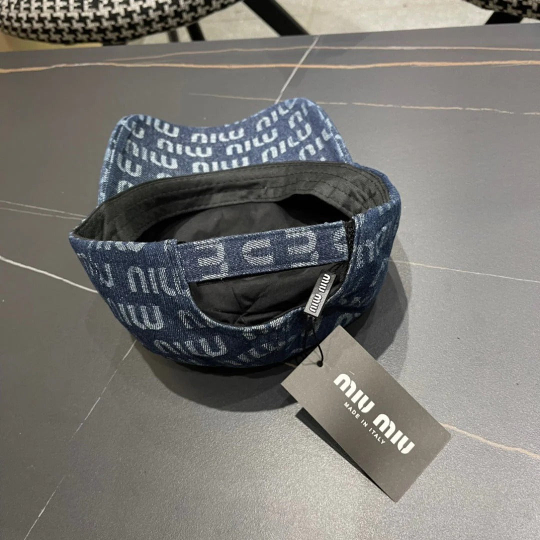 MM BASEBALL CAP IN BLUE DENIM