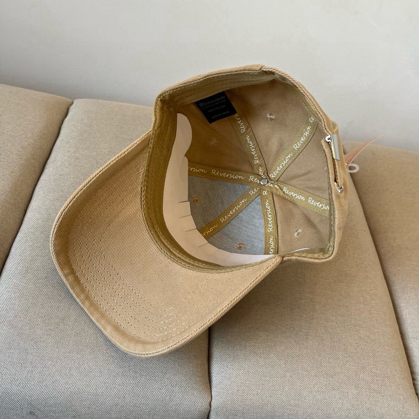 MM BASEBALL CAP IN BEIGE KHAKI FABRIC STYLE 3