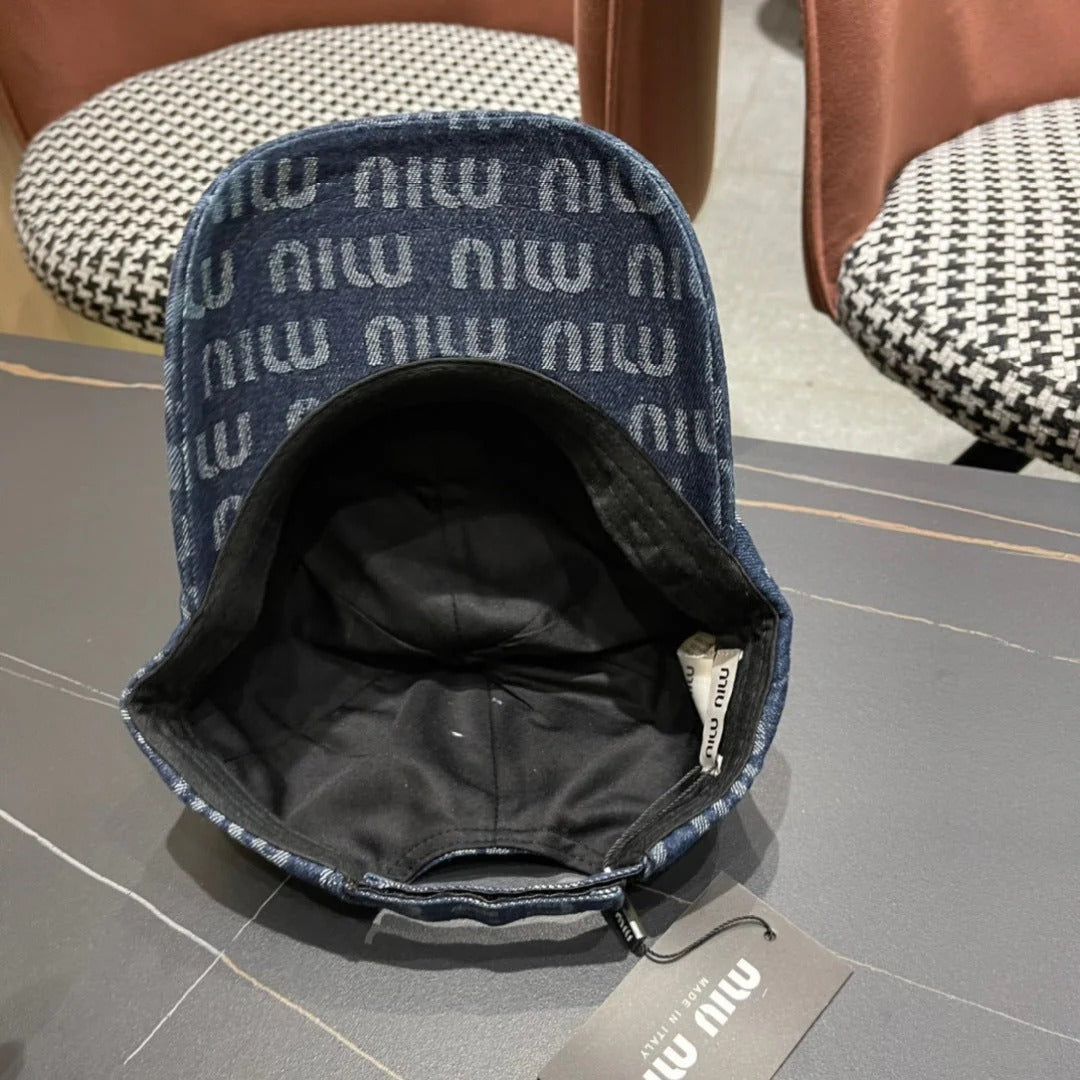 MM BASEBALL CAP IN BLUE DENIM