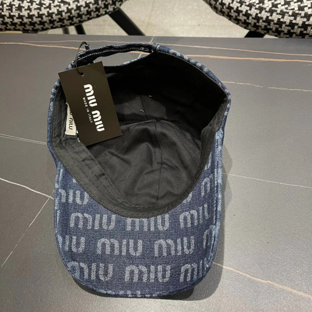MM BASEBALL CAP IN BLUE DENIM