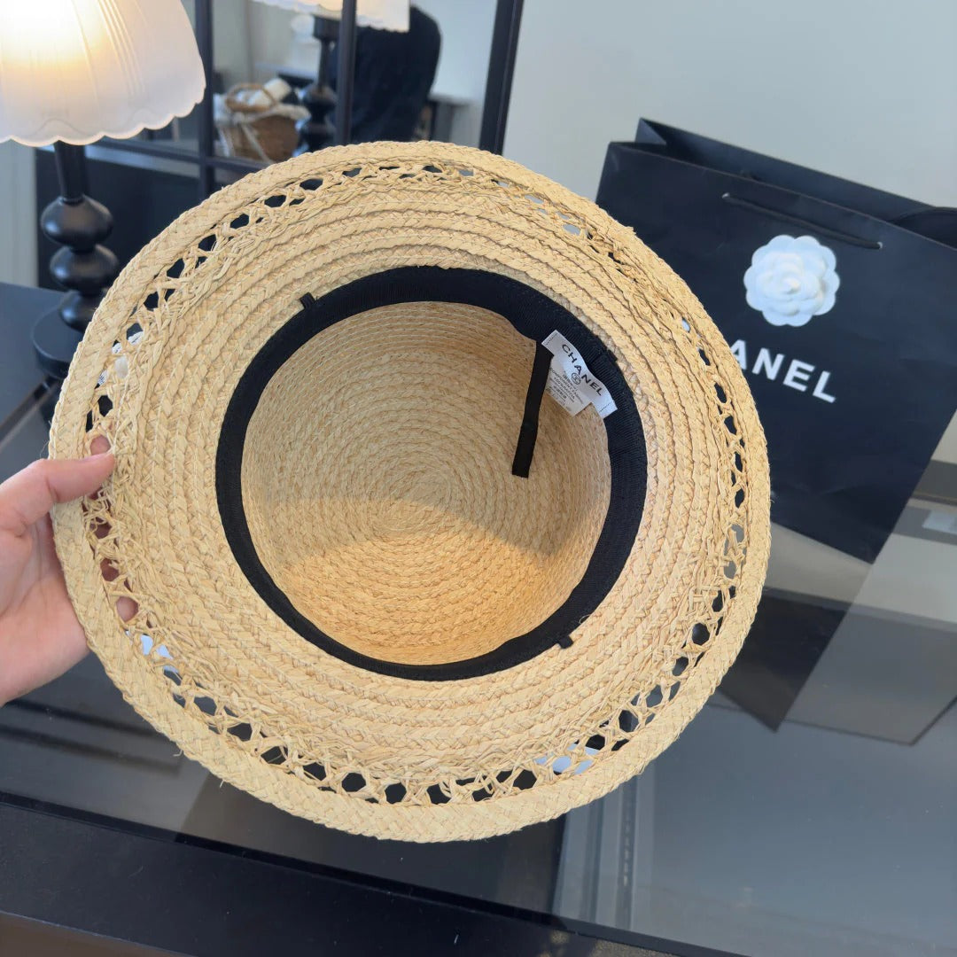 CC Bow-tie Straw Hat 279626