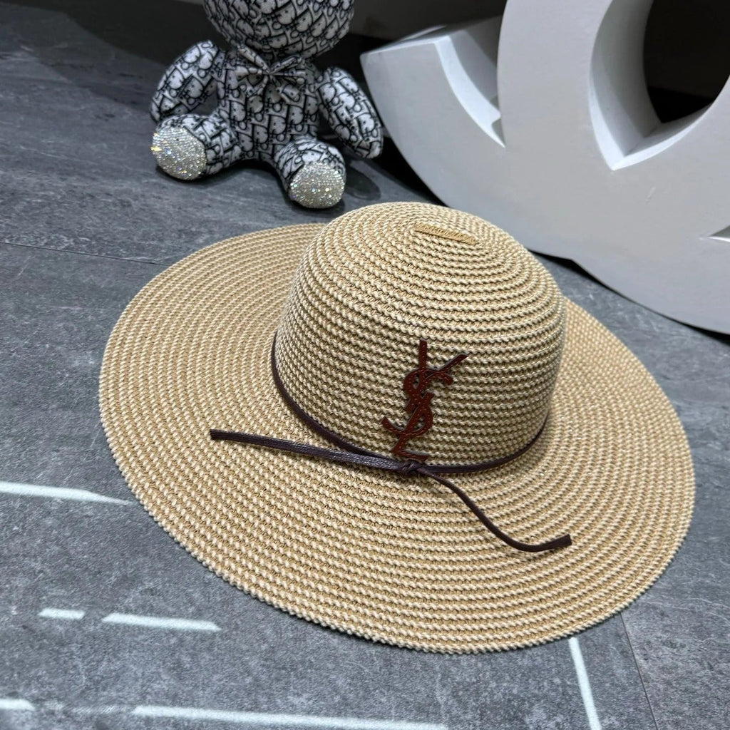 YSL Wide Brim Straw Hat 280800