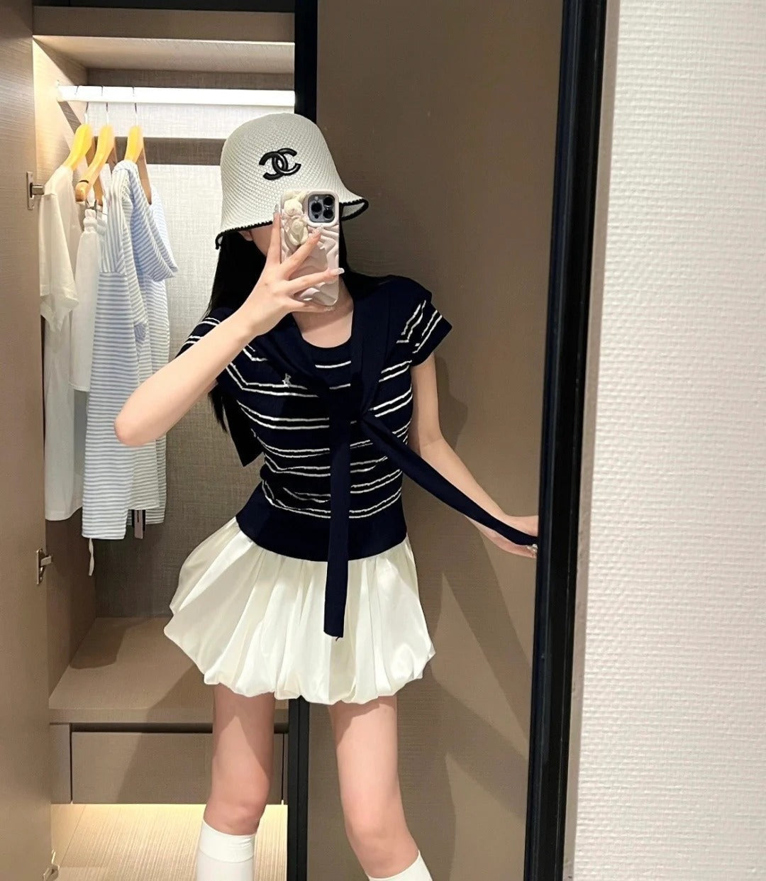 Chanel Knitted Bucket Hat 196089