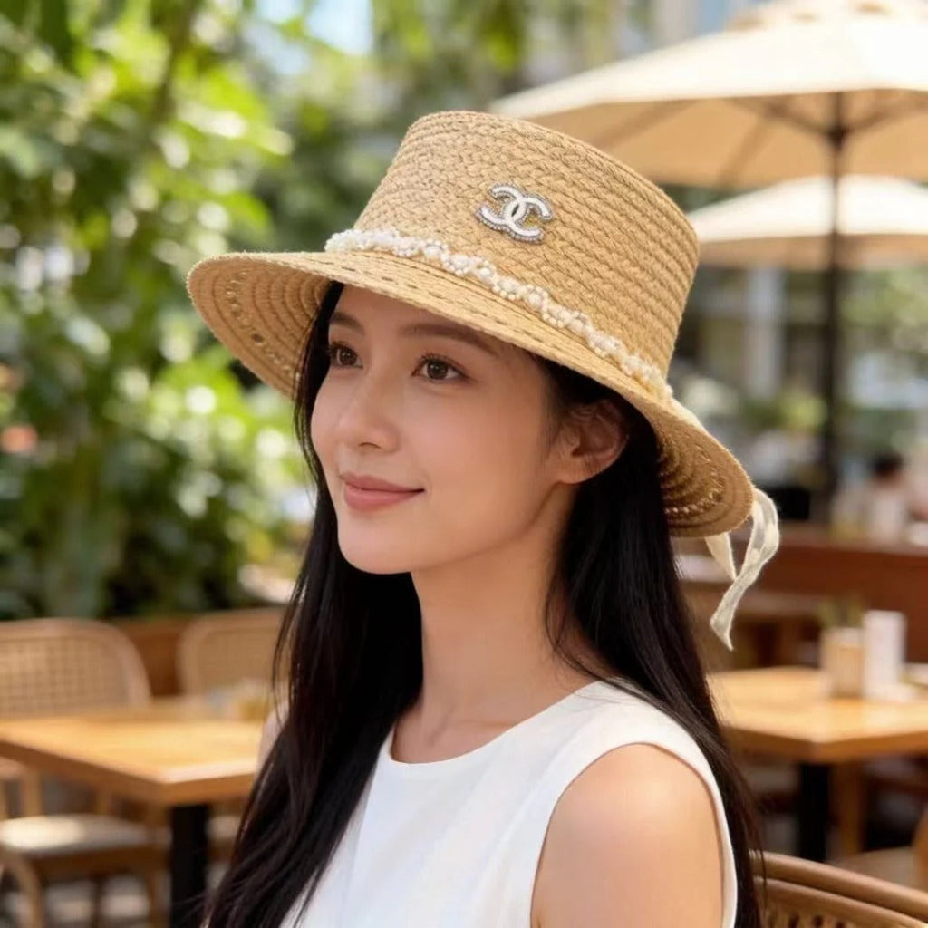 CC Bow-tie Straw Hat 279626