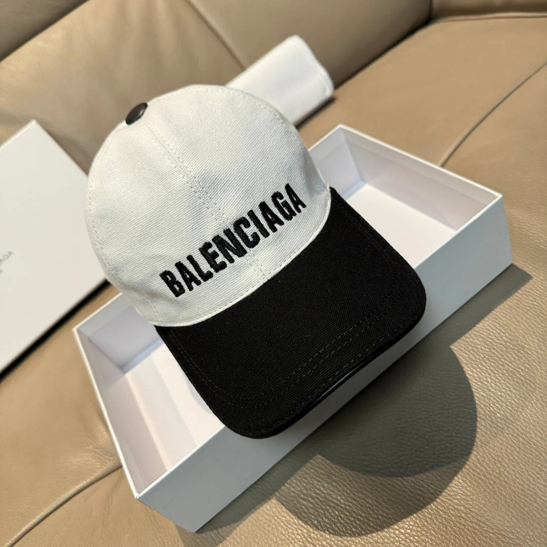 Balen Baseball Cap Black White Cotton 323703