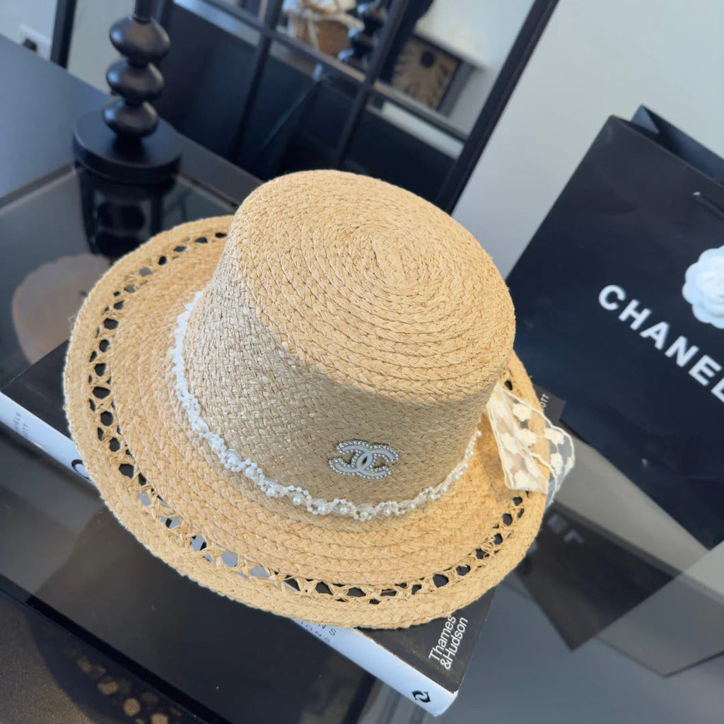 CC Bow-tie Straw Hat 279626