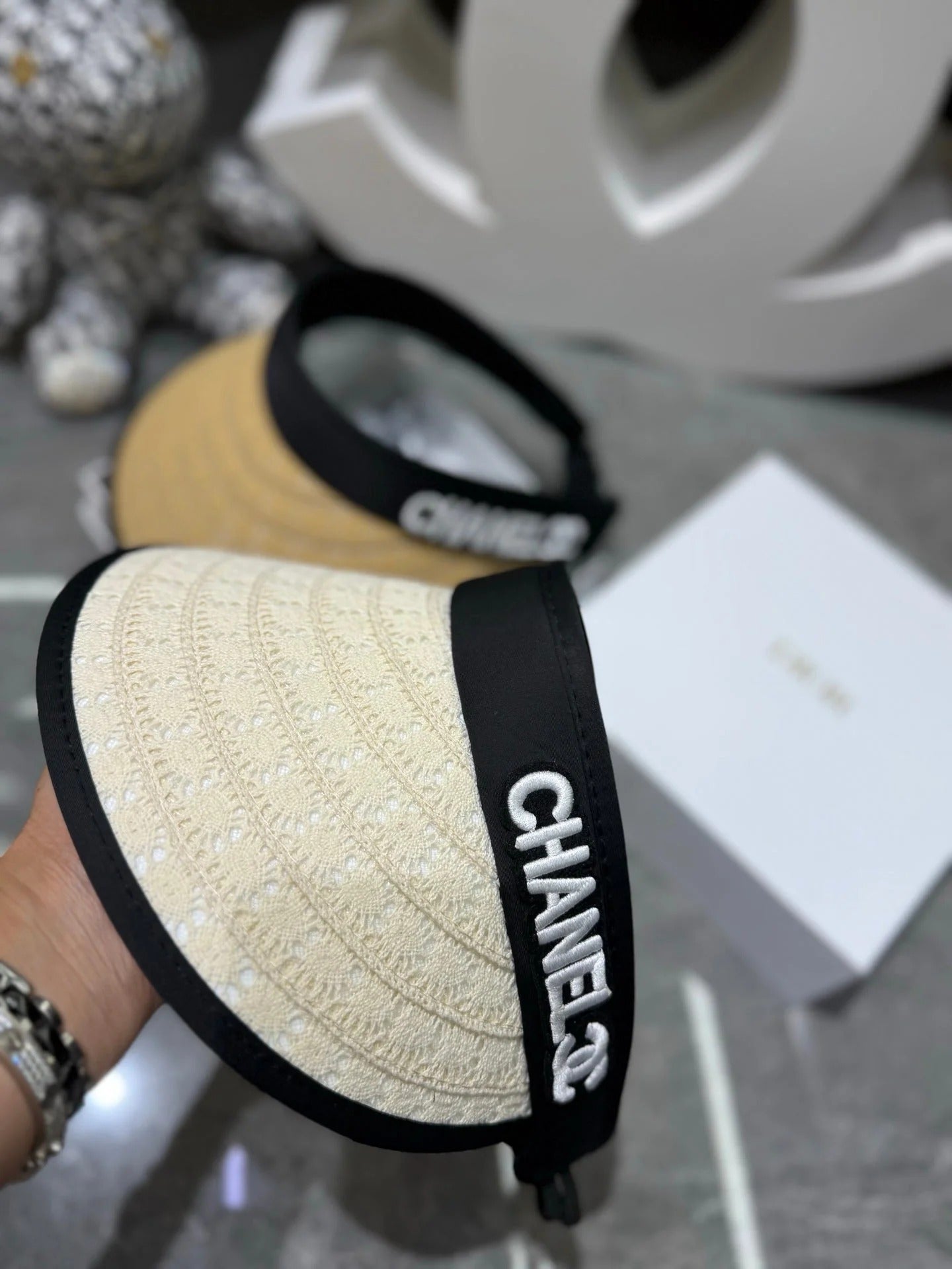CC Open-top Cap With Straw Brim 280794