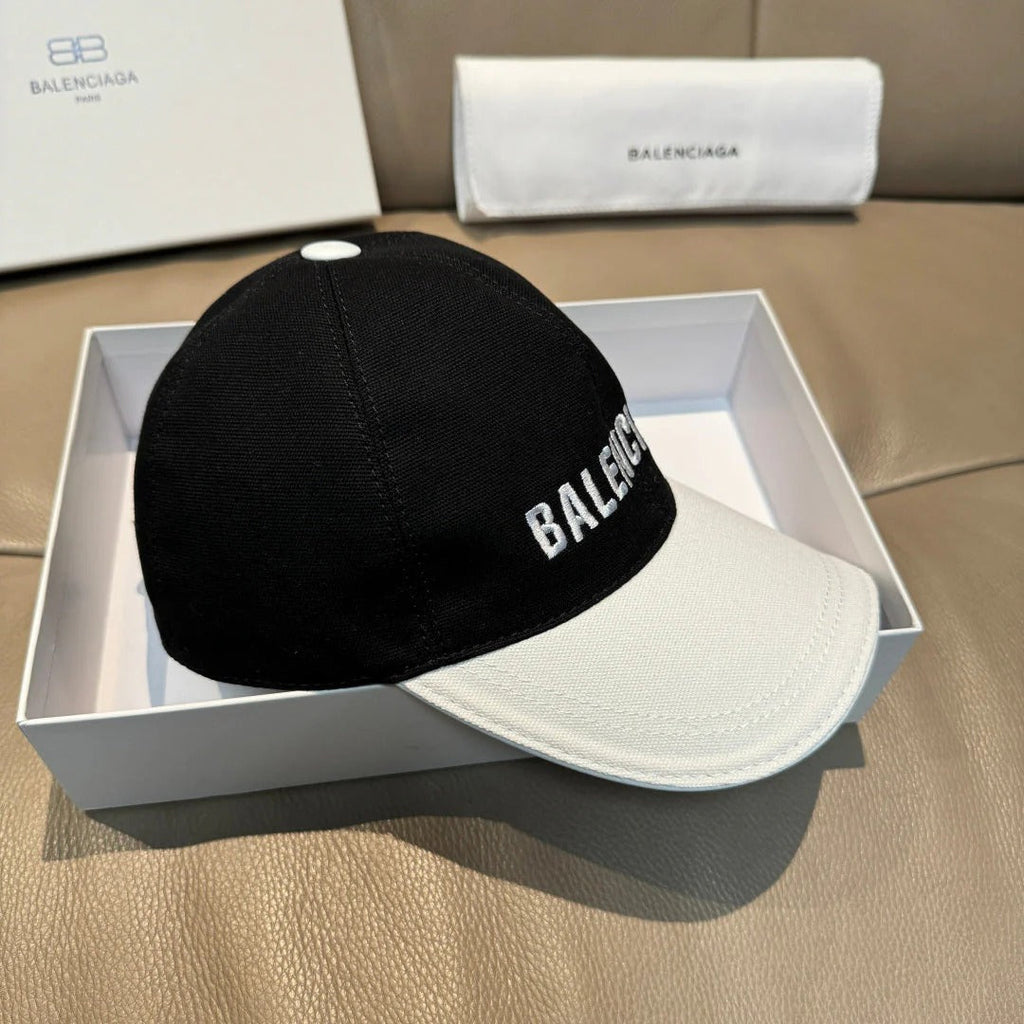 Balen Baseball Cap Black White Cotton 323703