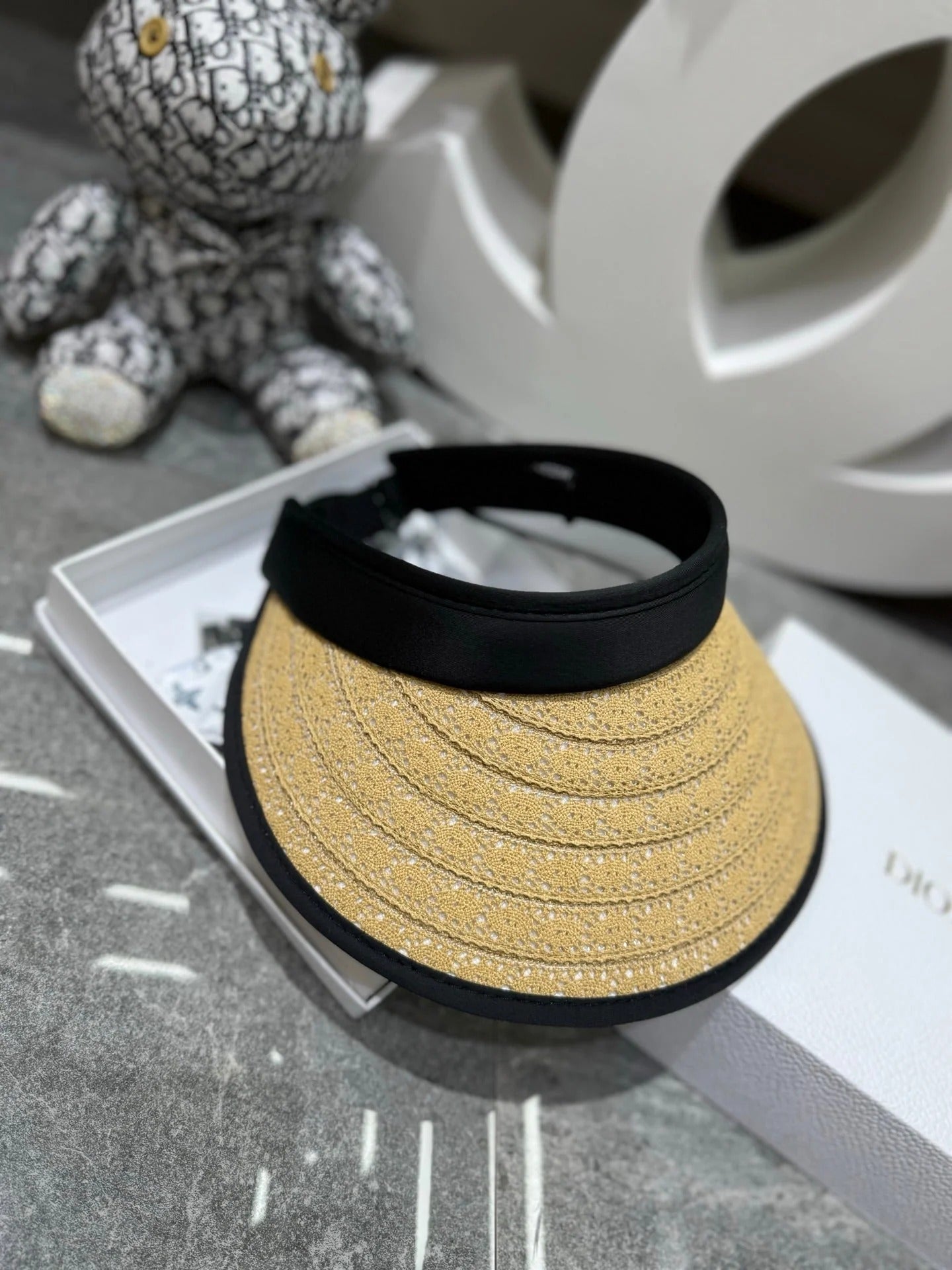 CC Open-top Cap With Straw Brim 280794