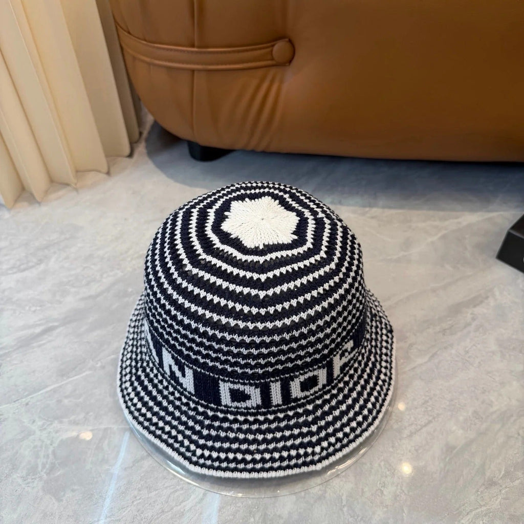 CD Striped Bucket Hat Wool 280840