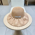 WIDE BRIM HAT IN BROWN STRAW 673032
