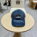 BASEBALL HAT WITH LOGO IN JEAN 674124