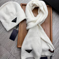SET SCARF AND HAT IN WHITE WOOL AND RABBIT FUR 397408