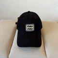 MM BASEBALL CAP IN BLACK KHAKI FABRIC STYLE 2
