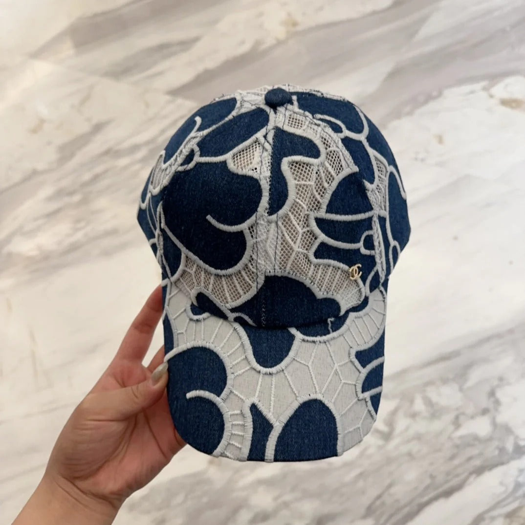 LACE FLORAL BASEBALL HAT 672632