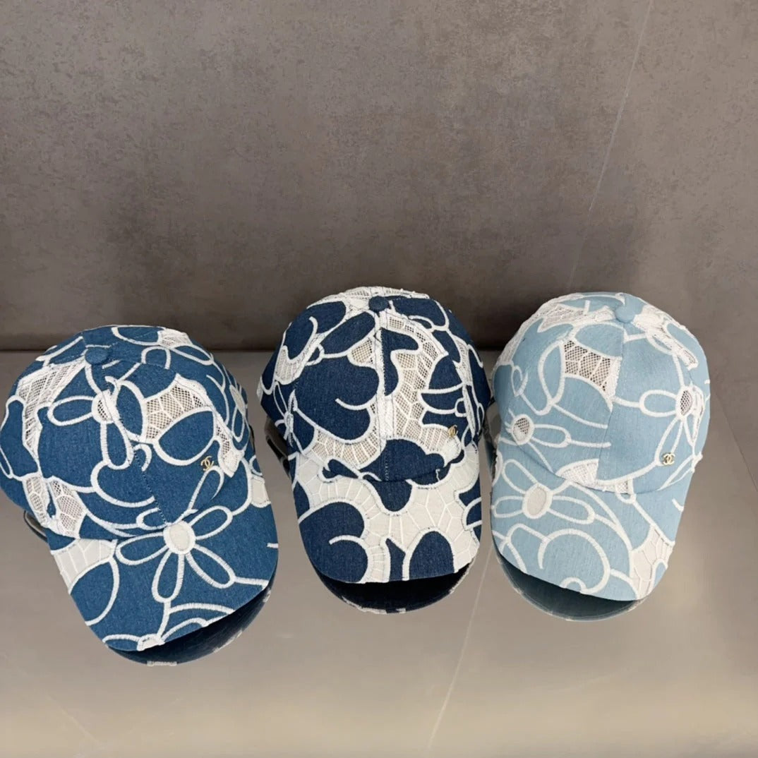 LACE FLORAL BASEBALL HAT 672632