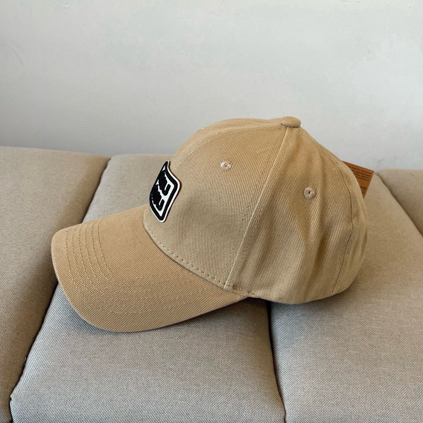 MM BASEBALL CAP IN BEIGE KHAKI FABRIC STYLE 3