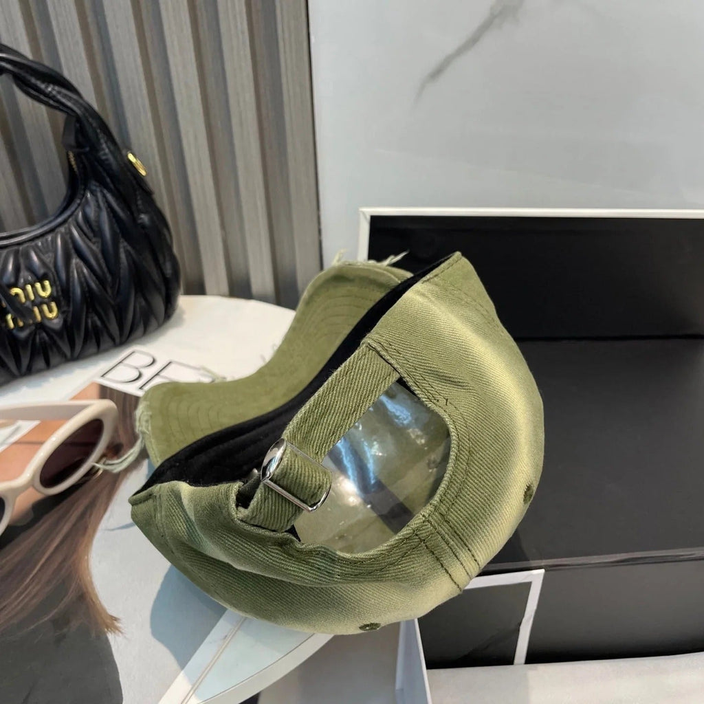 BASEBALL HAT IN OLIVE GRAY JEAN 672990