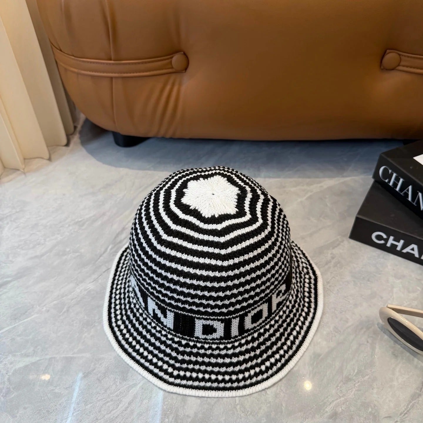 CD Striped Bucket Hat Wool 280840