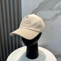 MM BASEBALL CAP IN CREAM WHITE VELVET