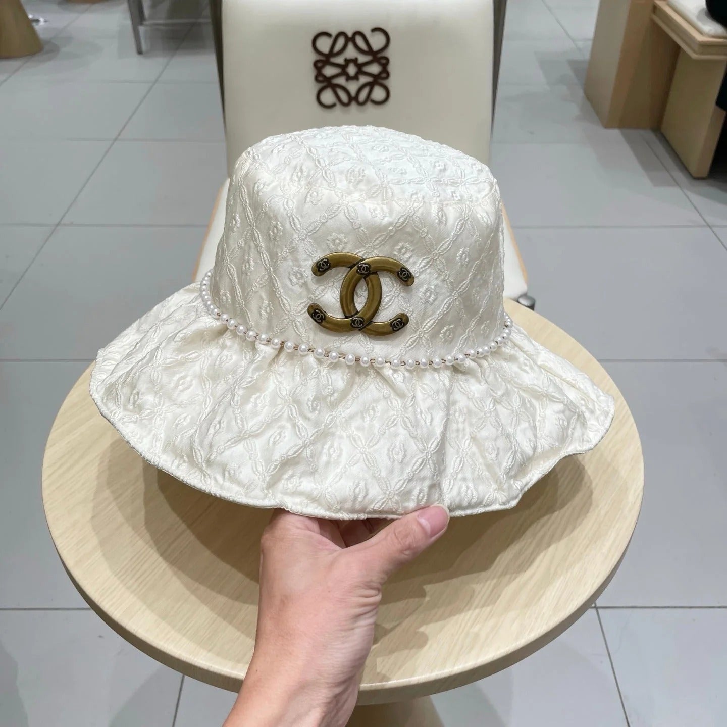 BUCKET HAT WHITE PEARL 674113