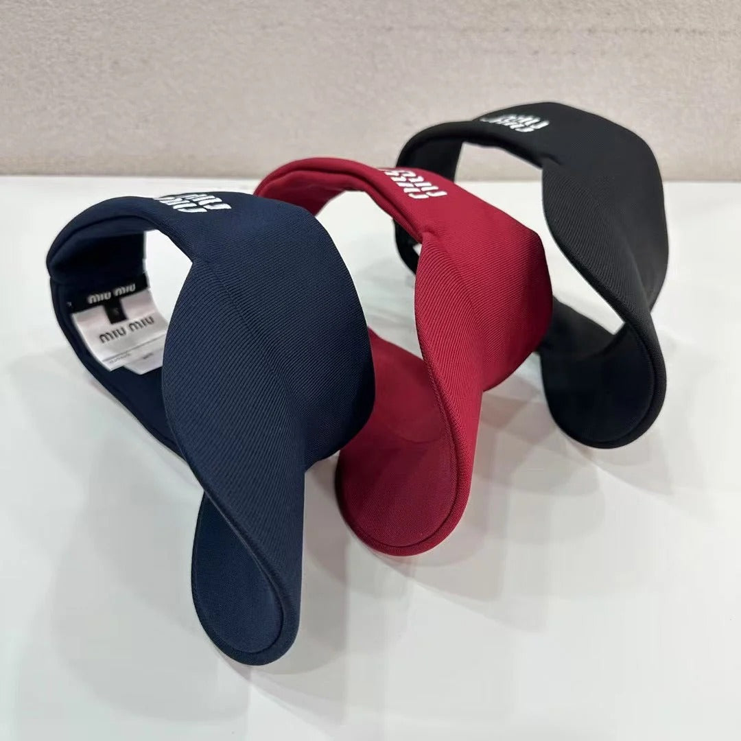 MM VISOR CAP FABRIC LOGO EMBROIDERY