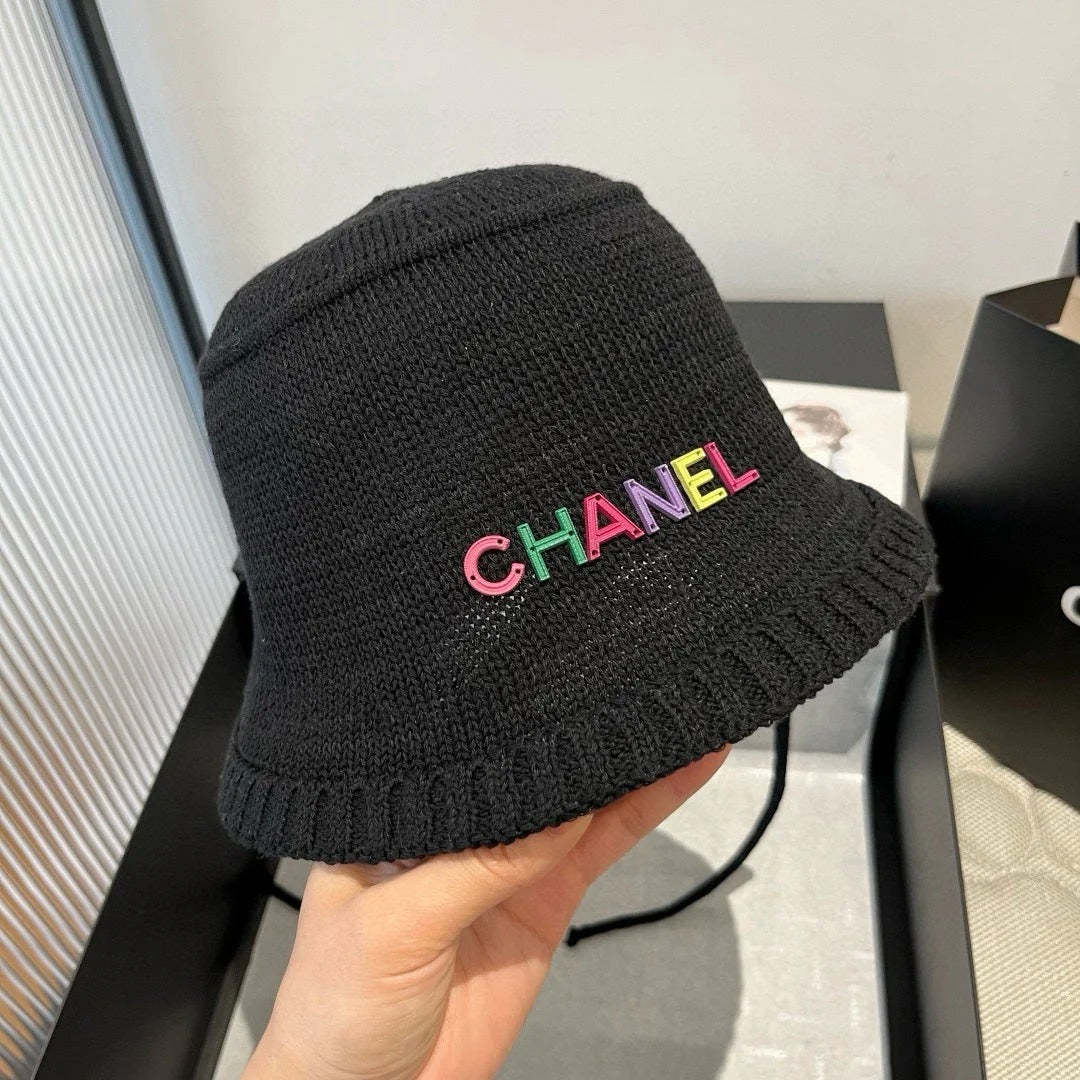 WOVEN BUCKET HAT BLACK 673998