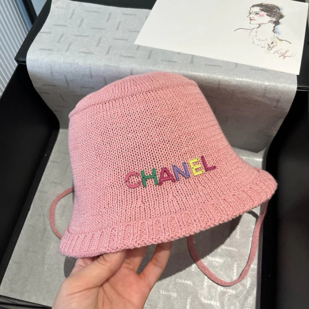 WOVEN BUCKET HAT PINK 674000