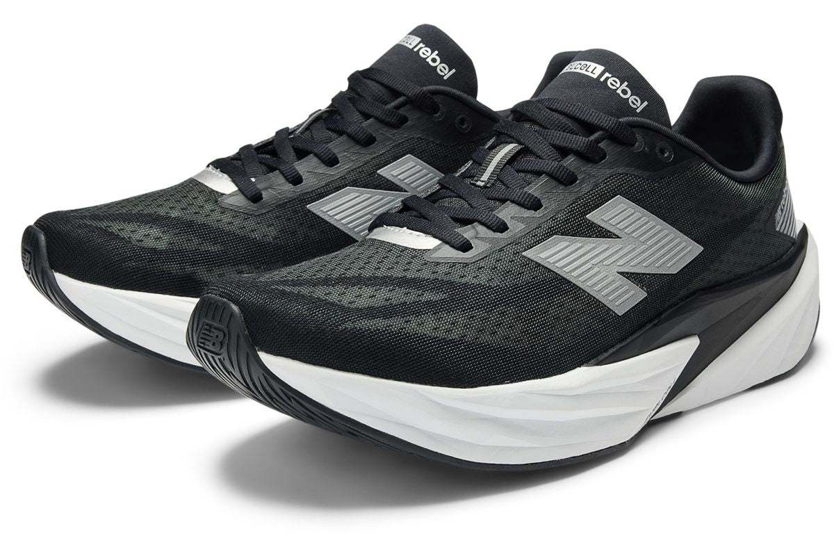 New Balance Mens Fuelcell Rebel v5 - Black/ Grey (MFCXLO5)
