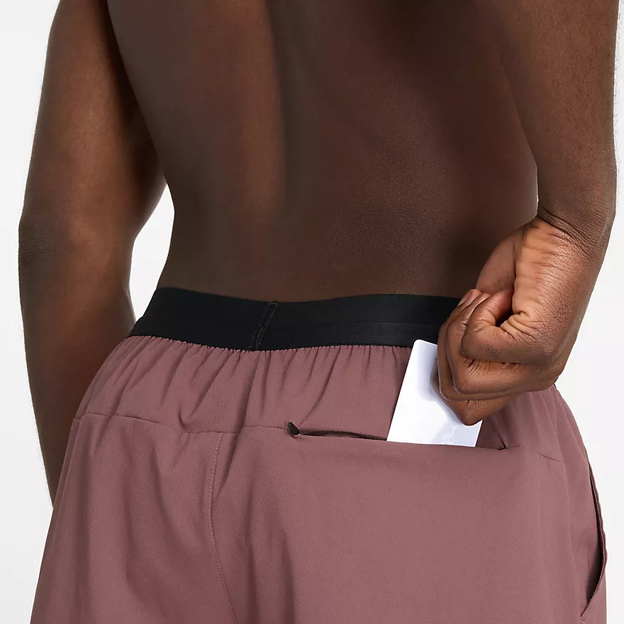 New Balance AC Lined Short 5 - Licorice - MEN (MS41290)