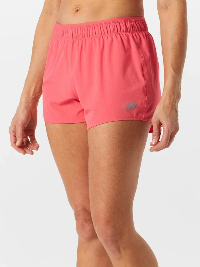 New Balance RC Short 3" - Drift Red - WOMEN (WS41202)