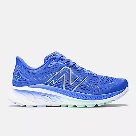 New Balance Womens X 860v13 Wide- Bright Lapis/Bright Mint (W860B13)