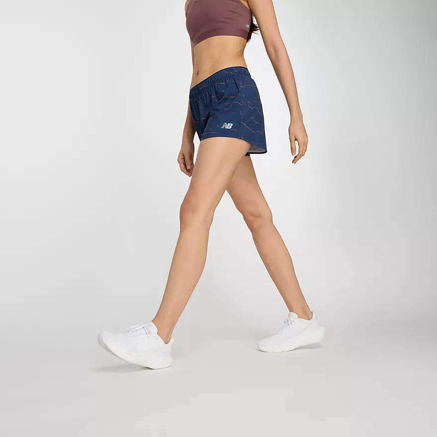 New Balance RC Printed Short 3 WOMEN (WS41201)