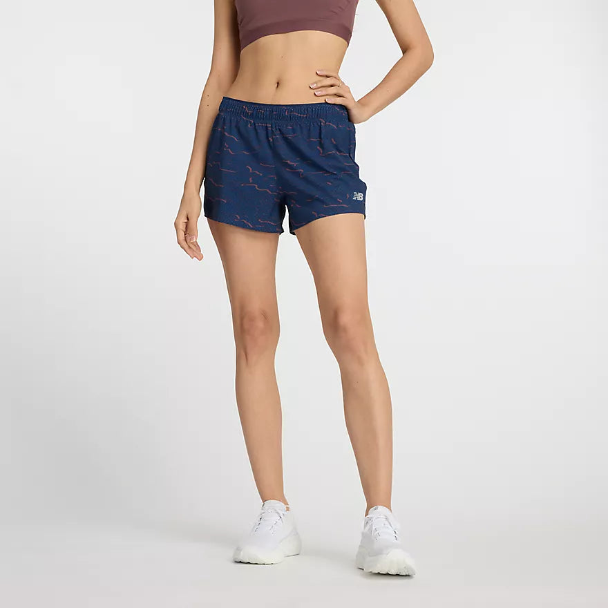 New Balance RC Printed Short 3 WOMEN (WS41201)