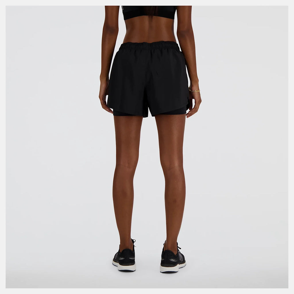 New Balance Sport Essentials 2-in-1 Short 3 - Black - WOMEN (WS41225)