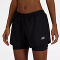 New Balance Sport Essentials 2-in-1 Short 3 - Black - WOMEN (WS41225)